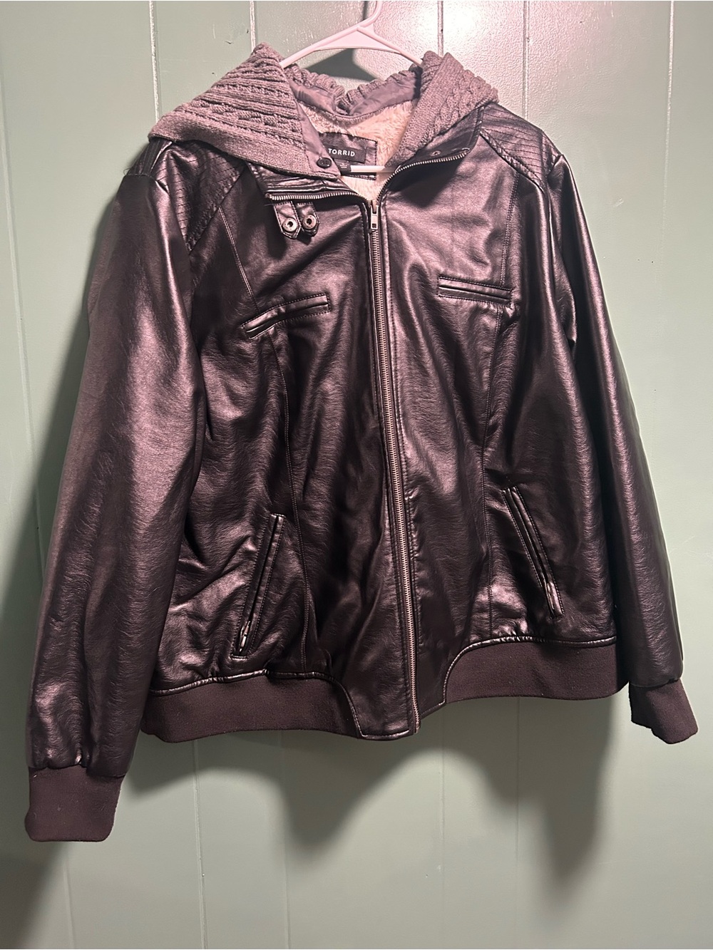 Juniors Torrid Faux leather jacket
